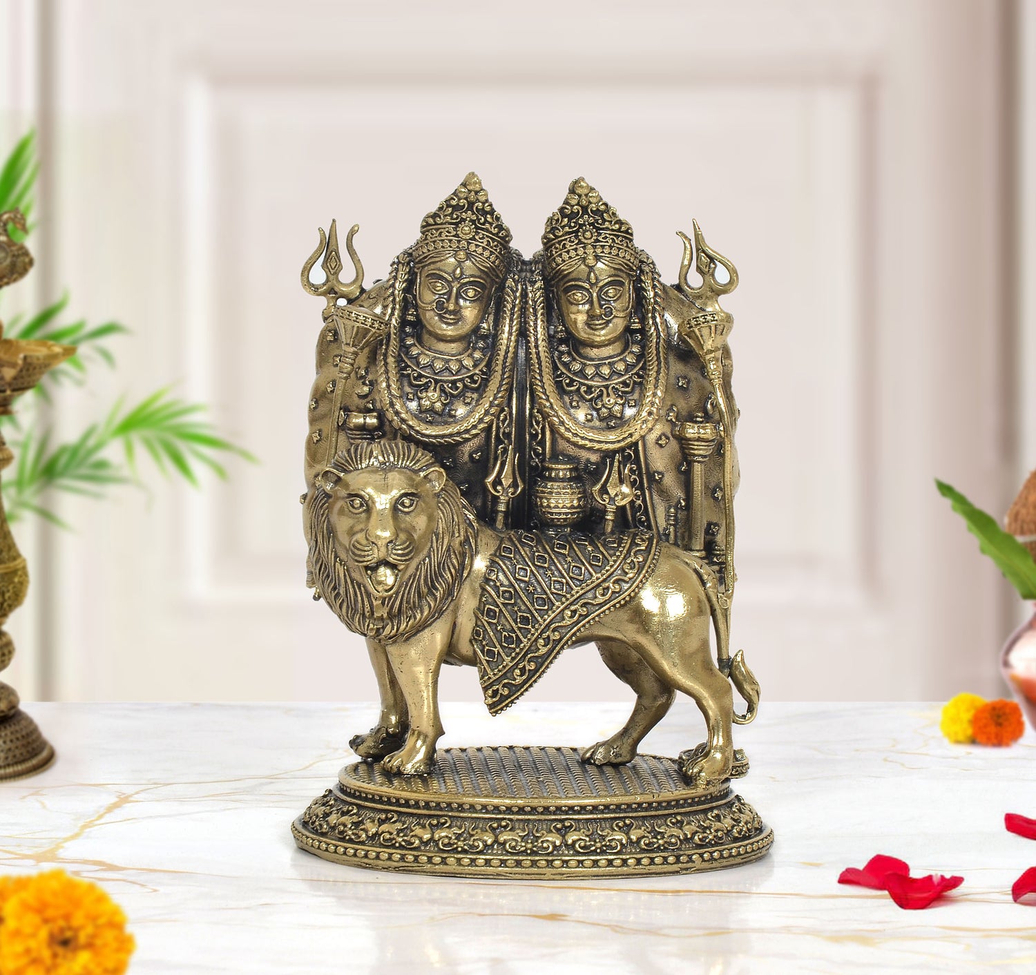 Superfine Brass Chamunda Mata Chandika Maa Idol