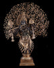 Brass Lord Krishna with Kalpavriksha Statue (Height : 37.2 Inches)