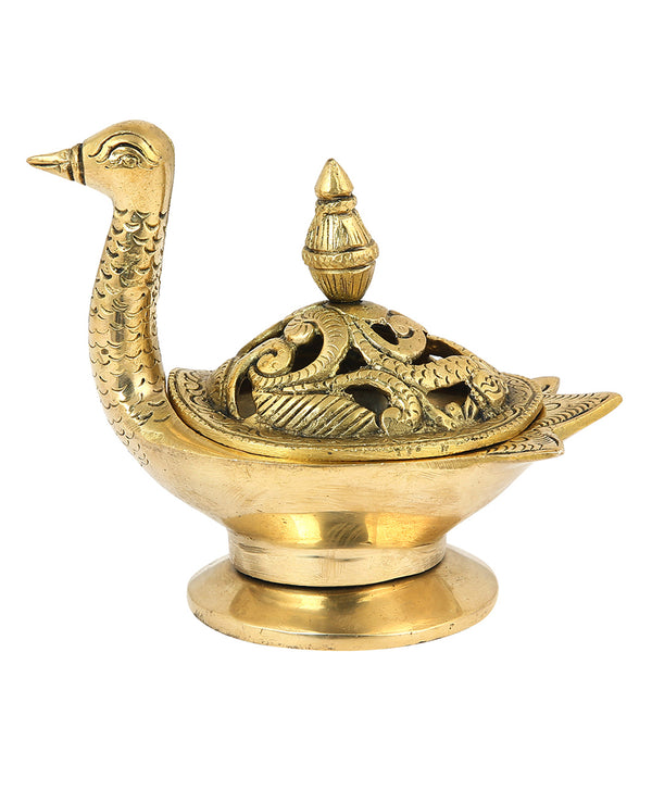 Brass Duck Design Dhoopdani (Height:11.6 Inches) Entryway Setting