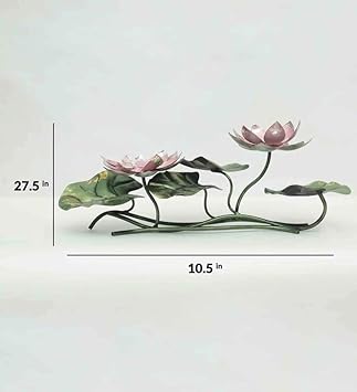 Iron Lotus Showpiece (Weight :2.5 kg) Entryway Setting