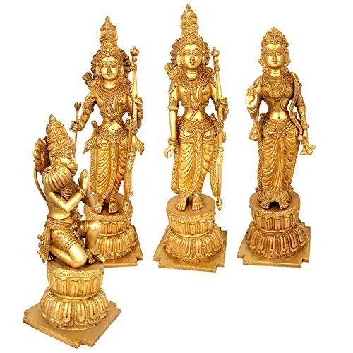 Brass Ram Darbar Idol - (Height 24")