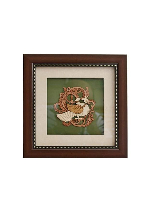 Wooden Art Work Frame Wall Decor Wall Hanging 8 x 8 Inch Mandir Setting