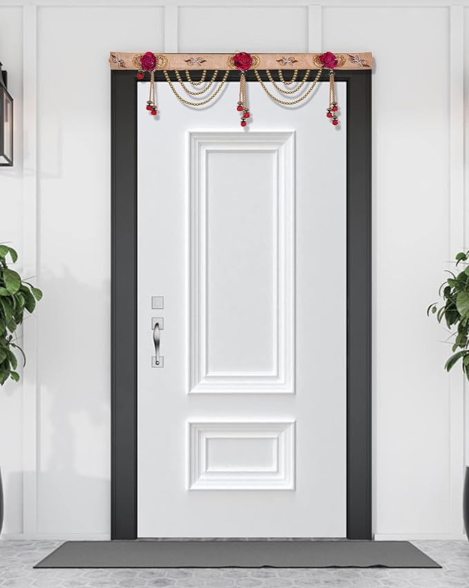 Traditional Handmade Hanging Bandanwar Toran - Diwali Decoration Item for Home Door Wall Decor Length 39 inches