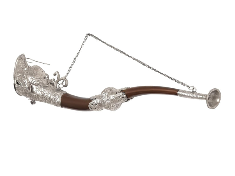 Metal Dragon Trumpet Horn Wall Hanging (Length: 20.5 Inch)