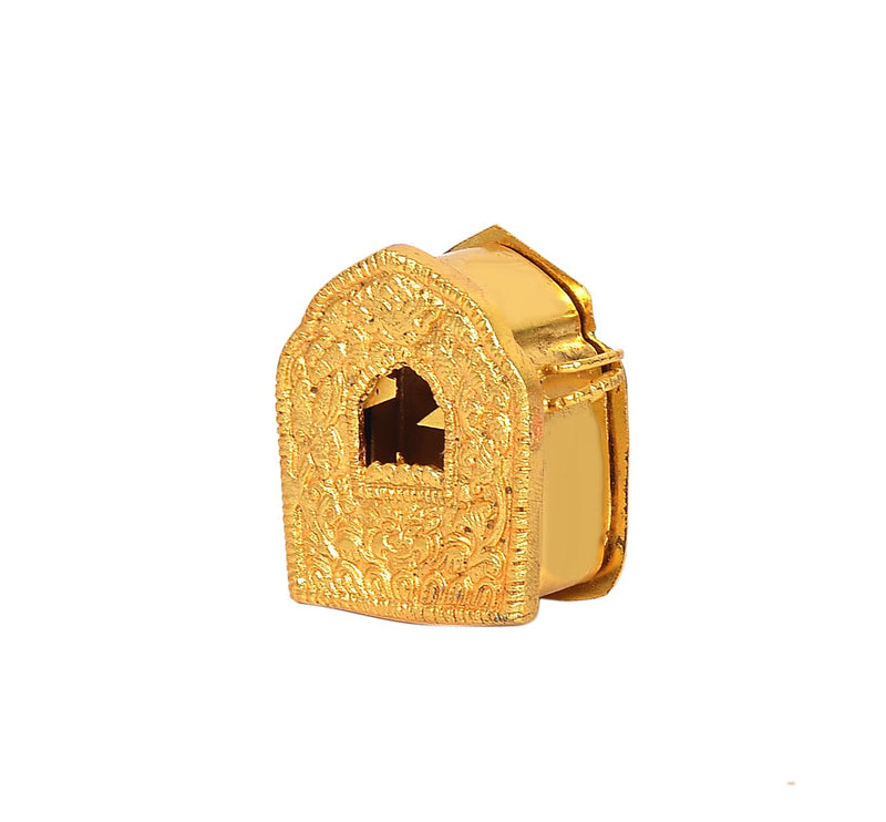 Metal Tibetan Buddhist Small Gau Box (Height 2 Inch)