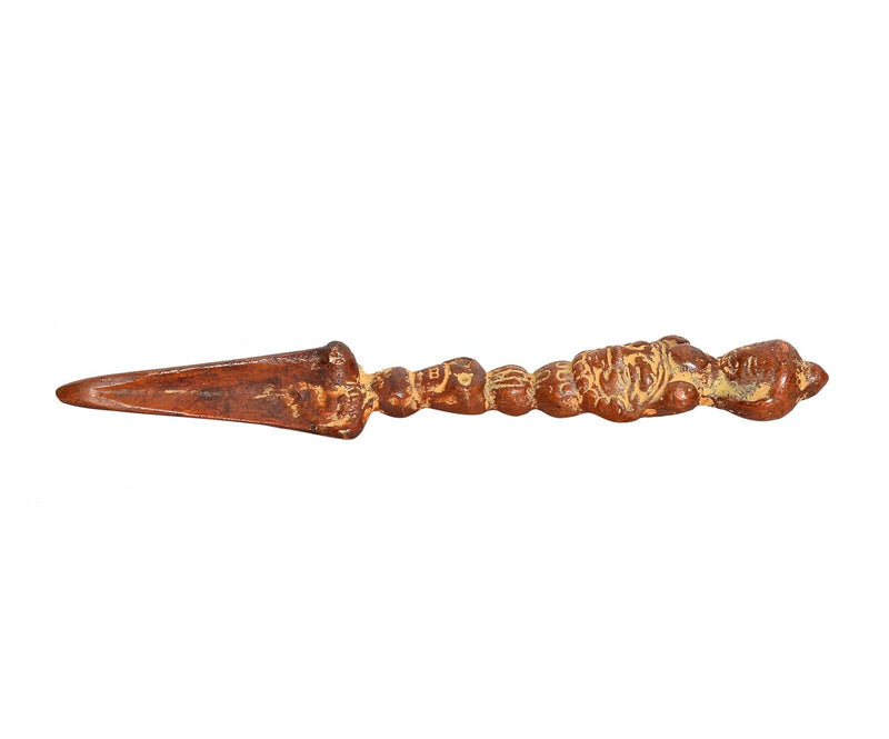 Brass Tibetan Handmade Dorje Vajra Furba Phurpa Dagger Adjustable Pendants (Height: 6 inch)