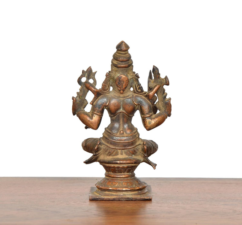 Copper Arulmigu Mariamma Idol (Height 4 Inch)