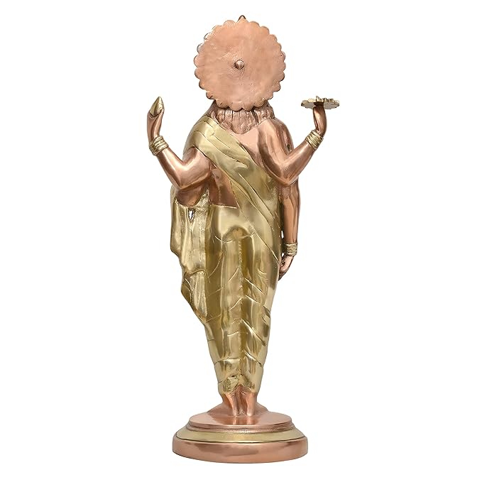 Brass Dhanvantari The Physician of Gods (Height 18 Inches)