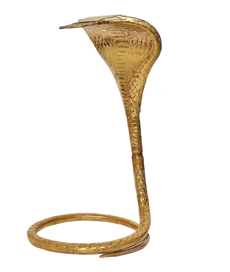 Brass Naag for Shivling for Pooja Snake Shivling Naag (Height : 18 Inch)