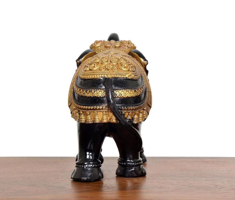 Bronze Elephant Figurine Best gifts (Black and Golden) Type 1