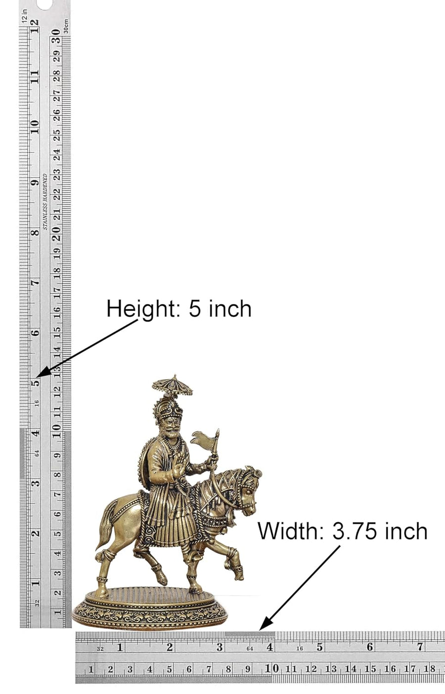 Superfine Brass Baba Ram dev Pir Murti (Height 5 Inch) Craft Detail