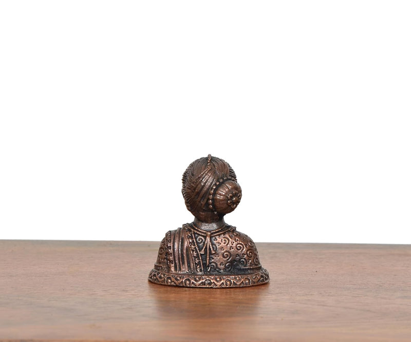 Copper Gowri Idol for Spiritual Decor (Height 1.5 Inch)