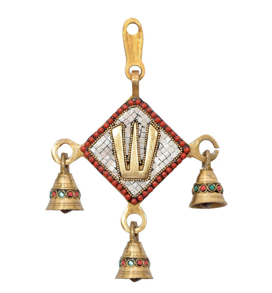 Brass Wall Hanging Balaji Idol (Height: 8 Inch) (Multicolor 3)