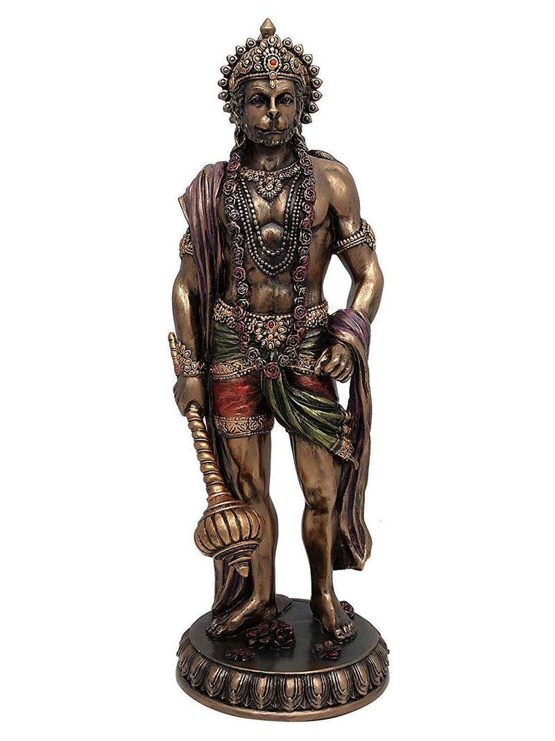 Bonded Bronze Large Hanuman Idol (Height: 27 cm)