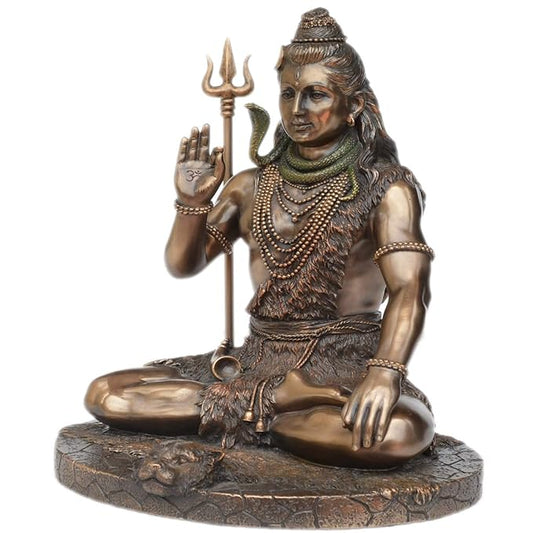 Polyresin Sitting Shiva Idol (Height: 10 inches)