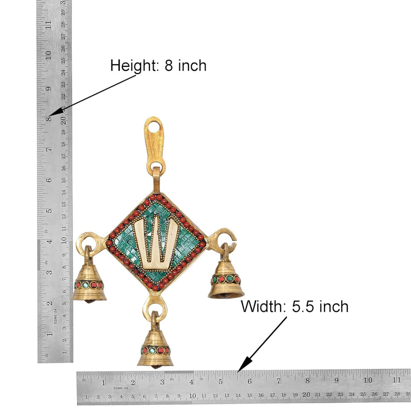 Brass Wall Hanging Balaji Idol (Height: 8 Inch) (Multicolor 2)