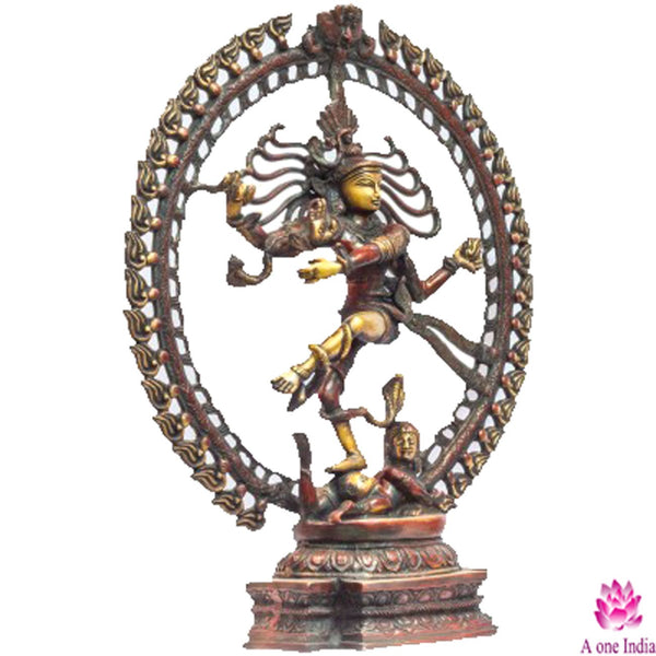 Brass Nataraja | (Height 53.34 cm) Entryway Setting