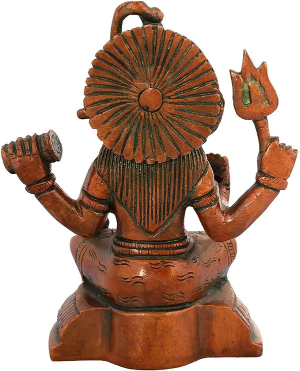 Brass Goddess Shiva, Height: 5.2" Study Setting