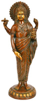 Brass Double Chola Dhanvantari Statue - The Physician of Gods (Height: 11.3 inch)