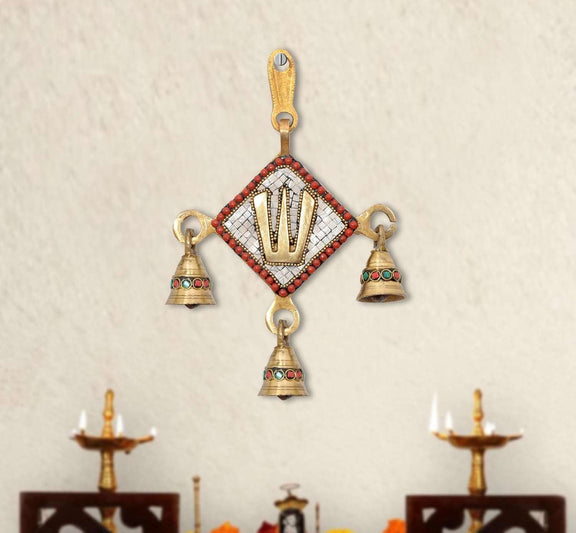 Brass Wall Hanging Balaji Idol (Height: 8 Inch) (Multicolor 3)