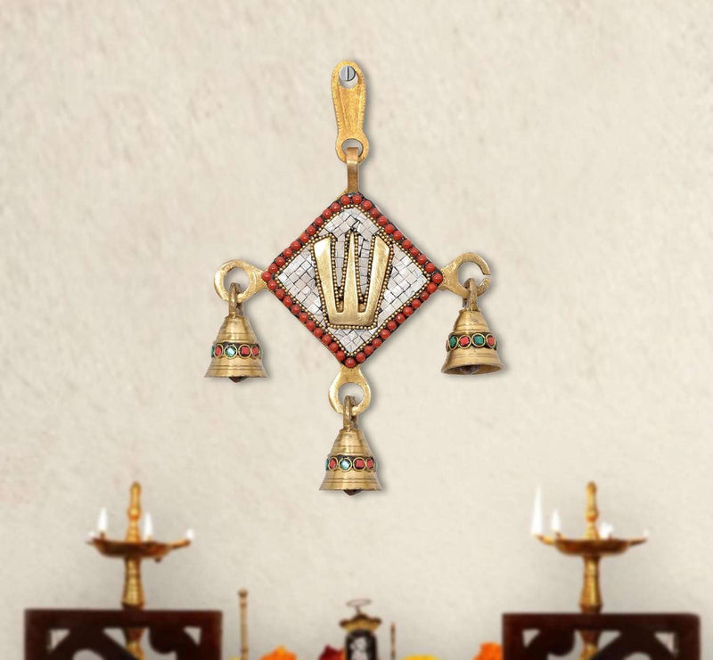 Brass Wall Hanging Balaji Idol (Height: 8 Inch) (Multicolor 3)