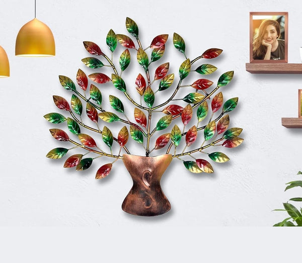 Iron Tree Wall Hanging Decorative Showpiece (Height 16 Inches) Mandir Setting
