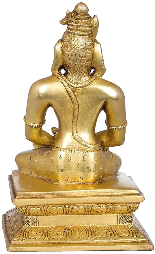 Brass The Mahayogi Shiva, Height: 8.6 Inch Study Setting