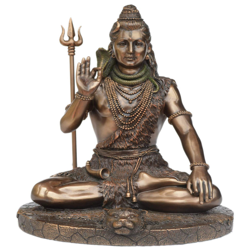 Polyresin Sitting Shiva Idol (Height: 10 inches)
