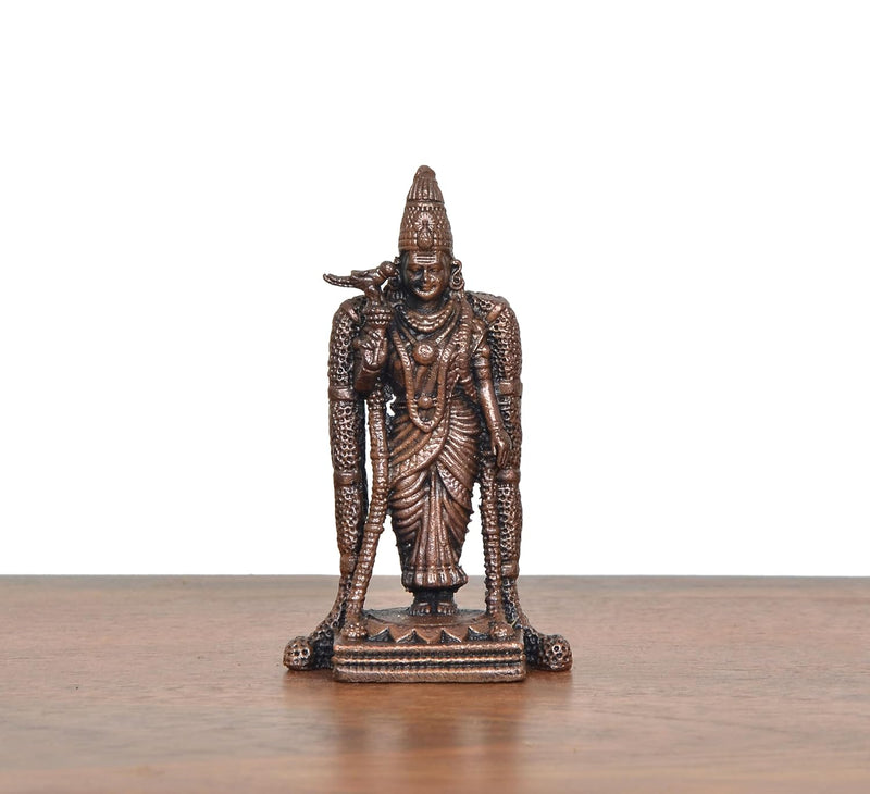 Copper Madurai Meenakshi Idols (Height: 3 Inch)