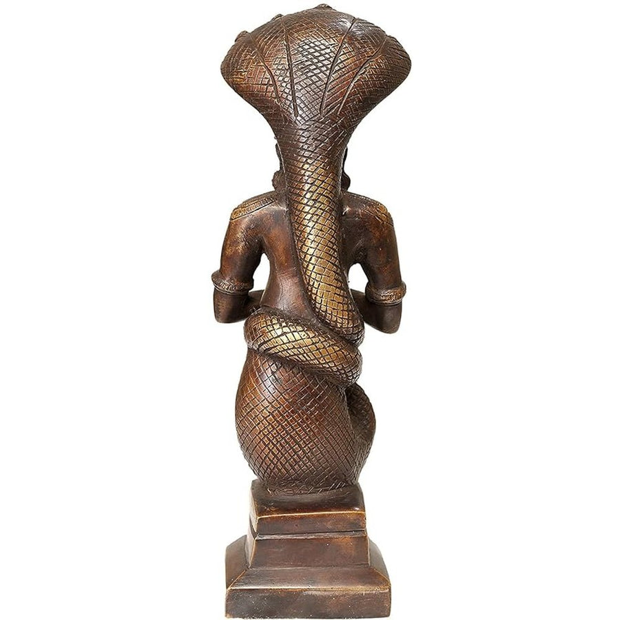 Lord Patanjali Decorative Idol Showpiece Statue Founder of Yoga (Brass, Height 10.3") Craft Detail