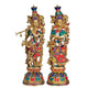 Brass Radha Krishna Figurine (Height 18 Inches)