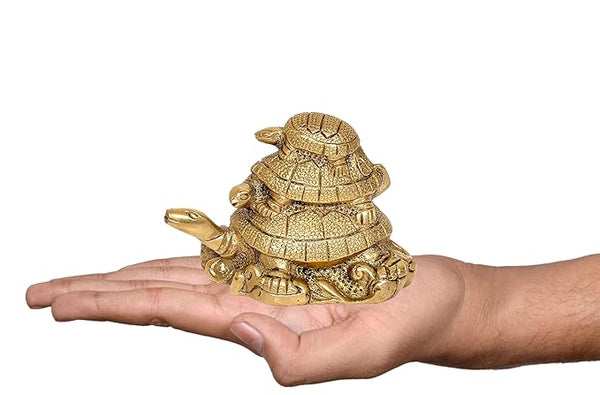 Brass Kumkum Sindoor Box with Peacock Design (Height: 2.5 Inches) Study Setting
