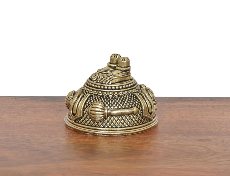 Bronze Lord Hanuman Ji Charan Paduka Idol (Height 2 Inch)