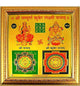 Shree Sampurna Kuber Lakshmi Yantram (10.5 inch X 10.5 inch) Pack of 10