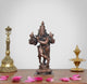 Copper Lord Krishna Playing Flute Statue (Height 4.5 Inch)