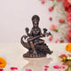 Copper Goddess Saraswati Suited for School Bag (Height: 2.5 Inch)