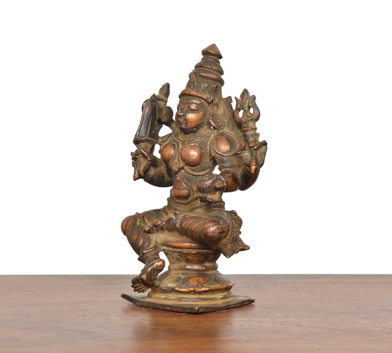 Copper Arulmigu Mariamma Idol (Height 4 Inch)