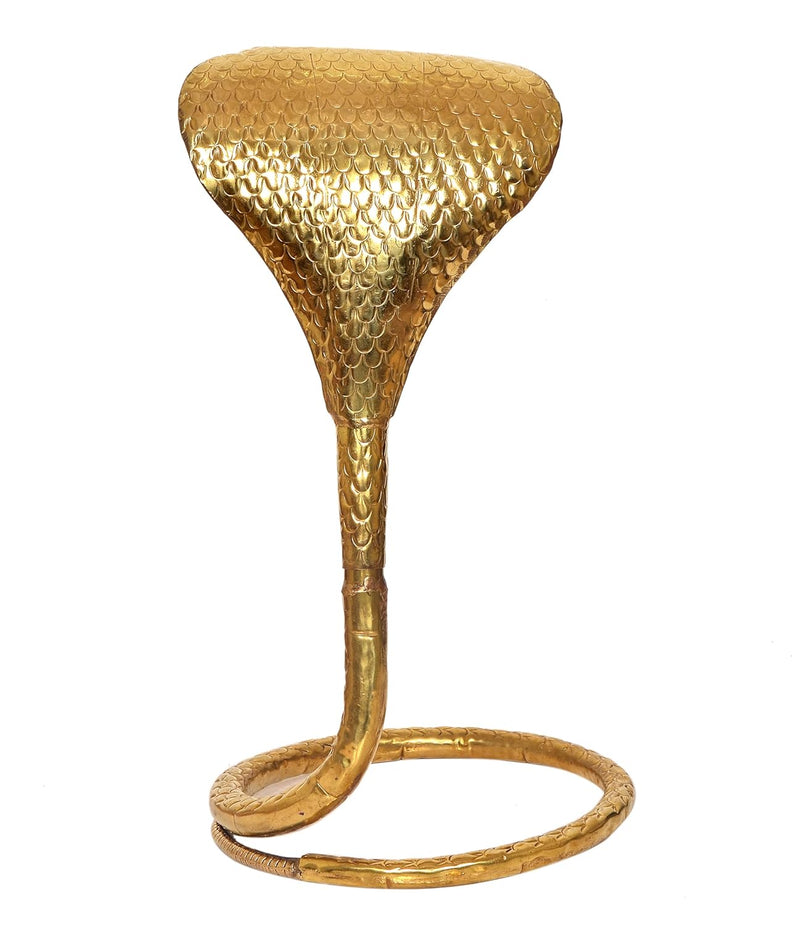 Brass Naag for Shivling for Pooja Snake Shivling Naag (Height : 18 Inch)