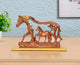 Resin Horse with Baby Horse showpiece (Height 8.5 Inch) (Bronze)