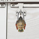 Brass Gautam Buddha Face Door Lock (Height : 6 inch) (Multicolor 1)
