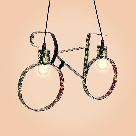 Iron Wall Lights cycle shape (Height: 16.5 inches )