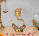 AONA Brass Modern Ganesha Idol With Stone Work Finish