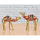 Brass Camel Figurine Pair Showpiece (Height : 7 inch)