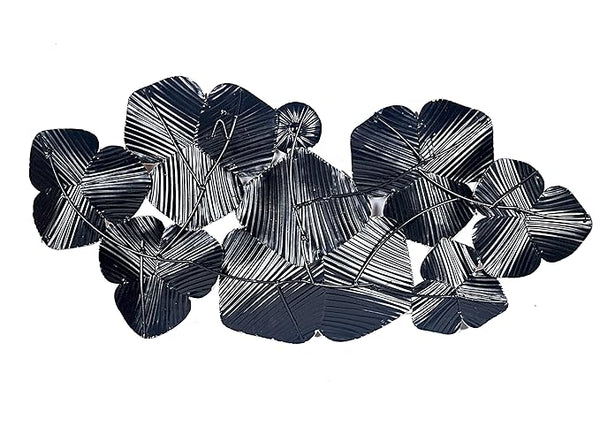 Iron Floral Zara Wall Mounted Hanging Art Decor (Height: 20 inches) Study Setting