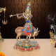 AONA Brass Lord Krishna with Cow Idol