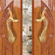 AONA Brass Peacock Design Door Handle Pair (Pack of 2)