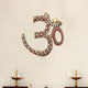 Brass OM Wall Hanging Sculpture (Height: 6 Inch) (Multicolor 3)