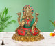 AONA Brass Goddess Lakshmi with Elephant Idol