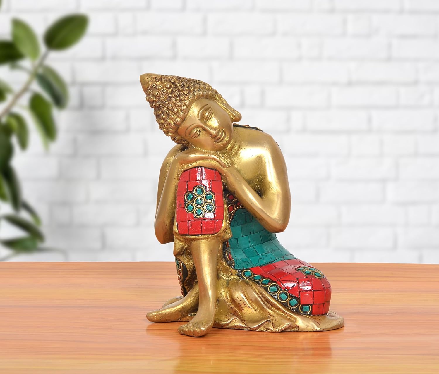 AONA Brass Buddha Idol Sitting