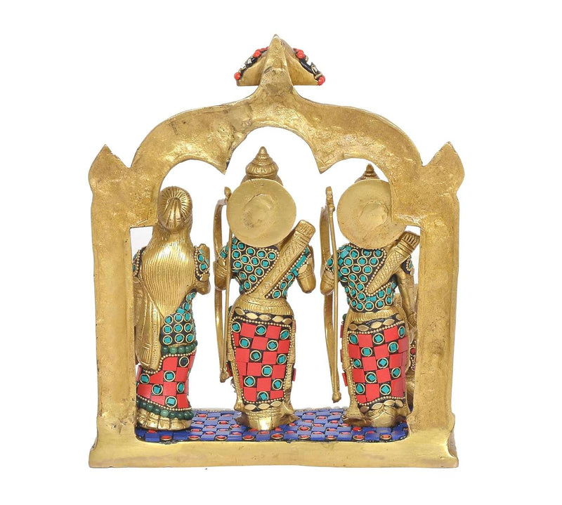 Brass Ram Darbar Statue Idol  (Height :11 Inch)